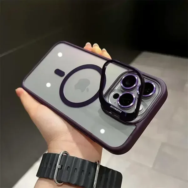 Clear Fashion And Ultra Thin with Lens Stand iPhone Case - Image 13