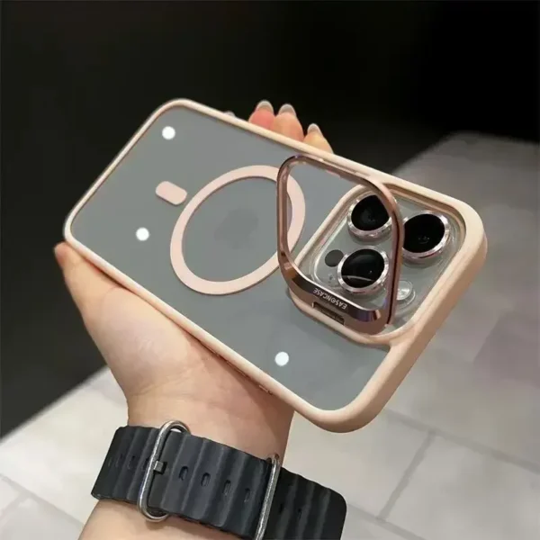 Clear Fashion And Ultra Thin with Lens Stand iPhone Case - Image 8