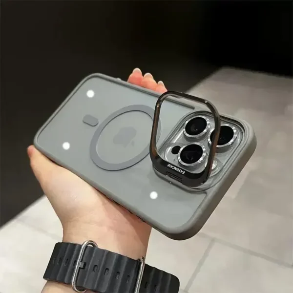 Clear Fashion And Ultra Thin with Lens Stand iPhone Case - Image 5