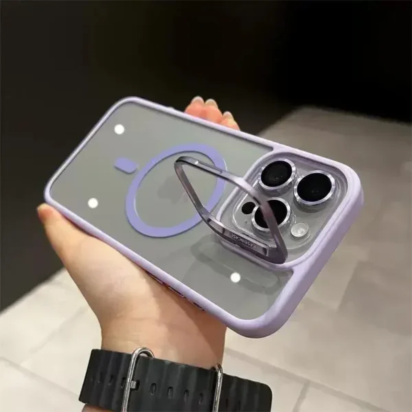 Clear Fashion And Ultra Thin with Lens Stand iPhone Case - Image 9