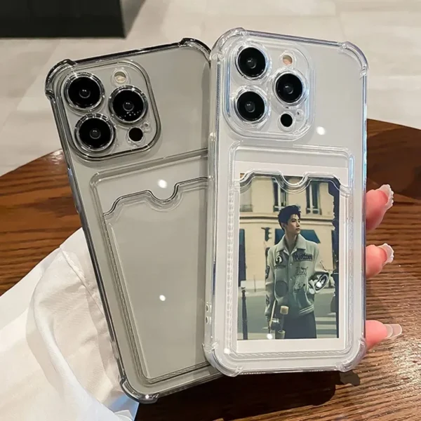 Transparent iPhone case with Photo Slot