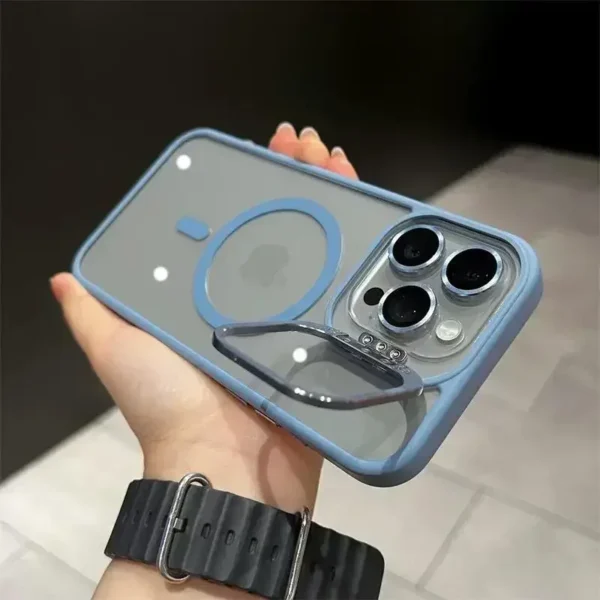 Clear Fashion And Ultra Thin with Lens Stand iPhone Case - Image 15