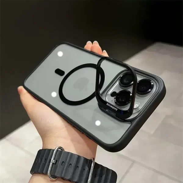 Clear Fashion And Ultra Thin with Lens Stand iPhone Case - Image 11