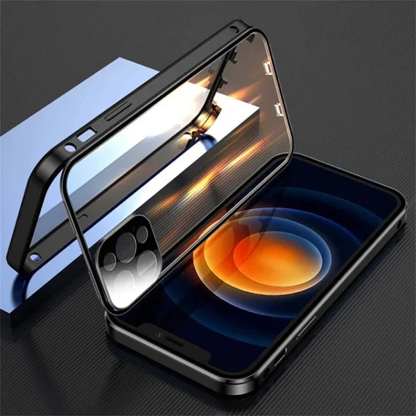 Full Protection Metal Double Sided Glass Case For iPhone - Image 9