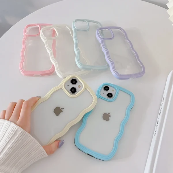 Soft Wavy Lines Phone Case For iphone 15 11 12 13 14 Pro Max XS - Image 6