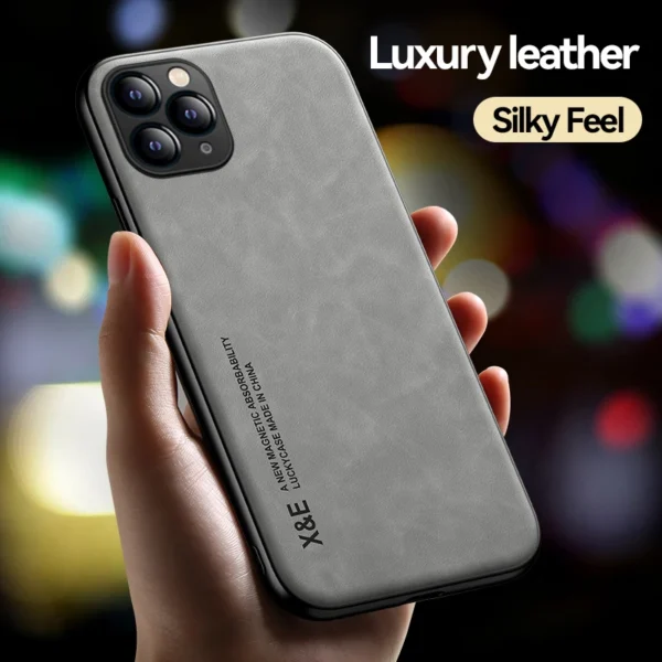 Luxury Leather Case For iPhone 15 14 13 12 11 Pro Max Mini XR XS Max 8 7 15 Plus SE Cover - Image 2