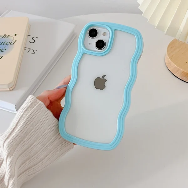 Soft Wavy Lines Phone Case For iphone 15 11 12 13 14 Pro Max XS - Image 9