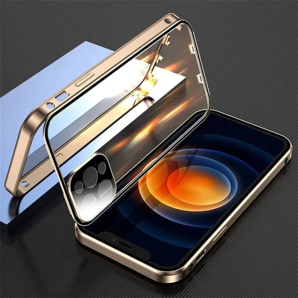 Full Protection Metal Double Sided Glass Case For iPhone - Image 11