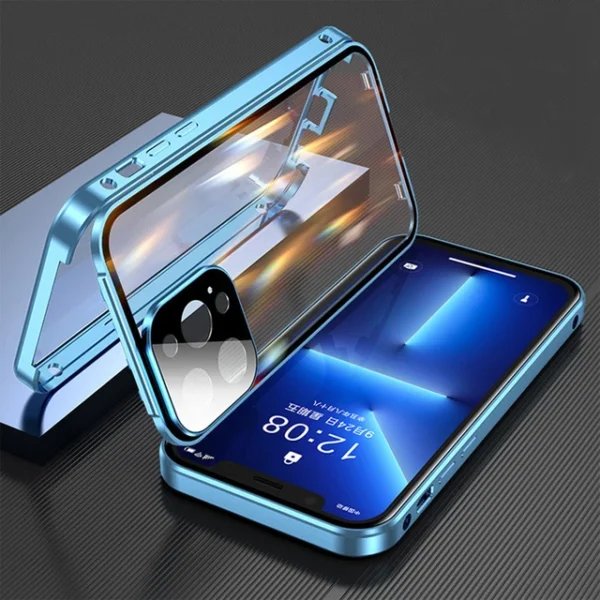 Full Protection Metal Double Sided Glass Case For iPhone - Image 7