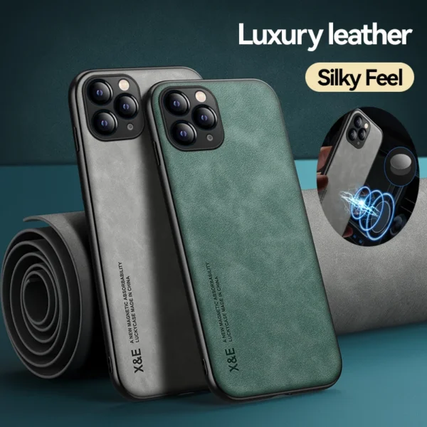 Luxury Leather Case For iPhone 15 14 13 12 11 Pro Max Mini XR XS Max 8 7 15 Plus SE Cover