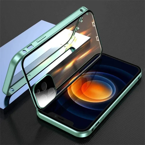 Full Protection Metal Double Sided Glass Case For iPhone - Image 8