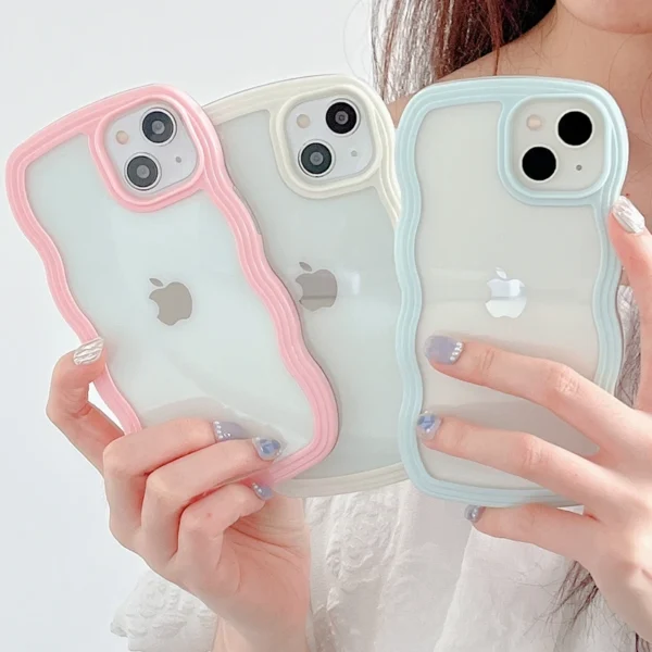 Soft Wavy Lines Phone Case For iphone 15 11 12 13 14 Pro Max XS - Image 2