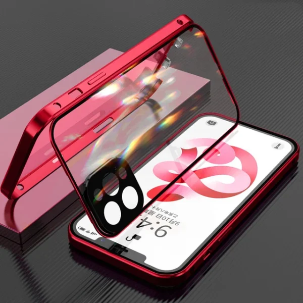 Full Protection Metal Double Sided Glass Case For iPhone - Image 10