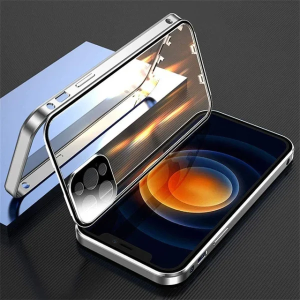 Full Protection Metal Double Sided Glass Case For iPhone - Image 12