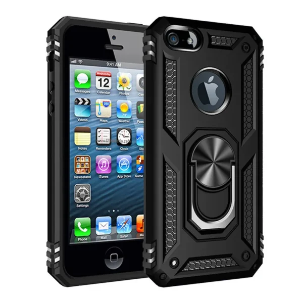 Heavy Duty case For iPhone | Case Magnet Ring Cover For iPhone Silicone Cover - Image 12