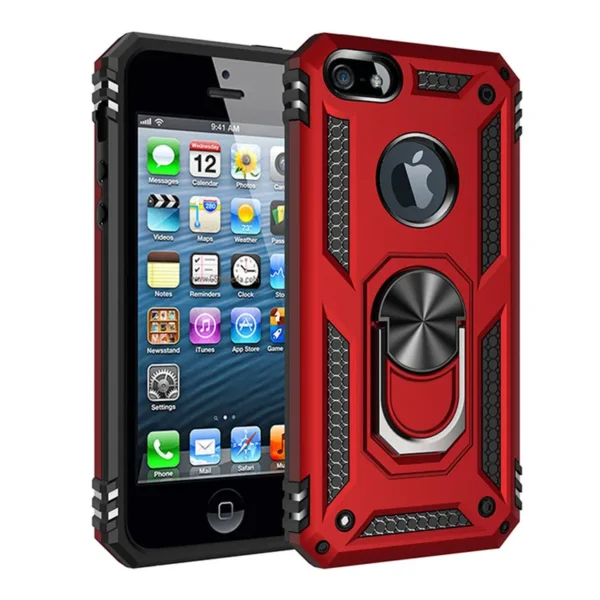 Heavy Duty case For iPhone | Case Magnet Ring Cover For iPhone Silicone Cover - Image 10