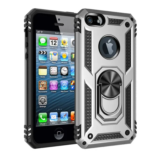 Heavy Duty case For iPhone | Case Magnet Ring Cover For iPhone Silicone Cover - Image 9