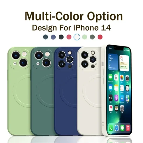 Matt Colors iPhone case For iPhone 15 14 13 12 11 Pro Max Mini XR XS X Plus Phone Liquid Silicone Strap Cover - Image 6